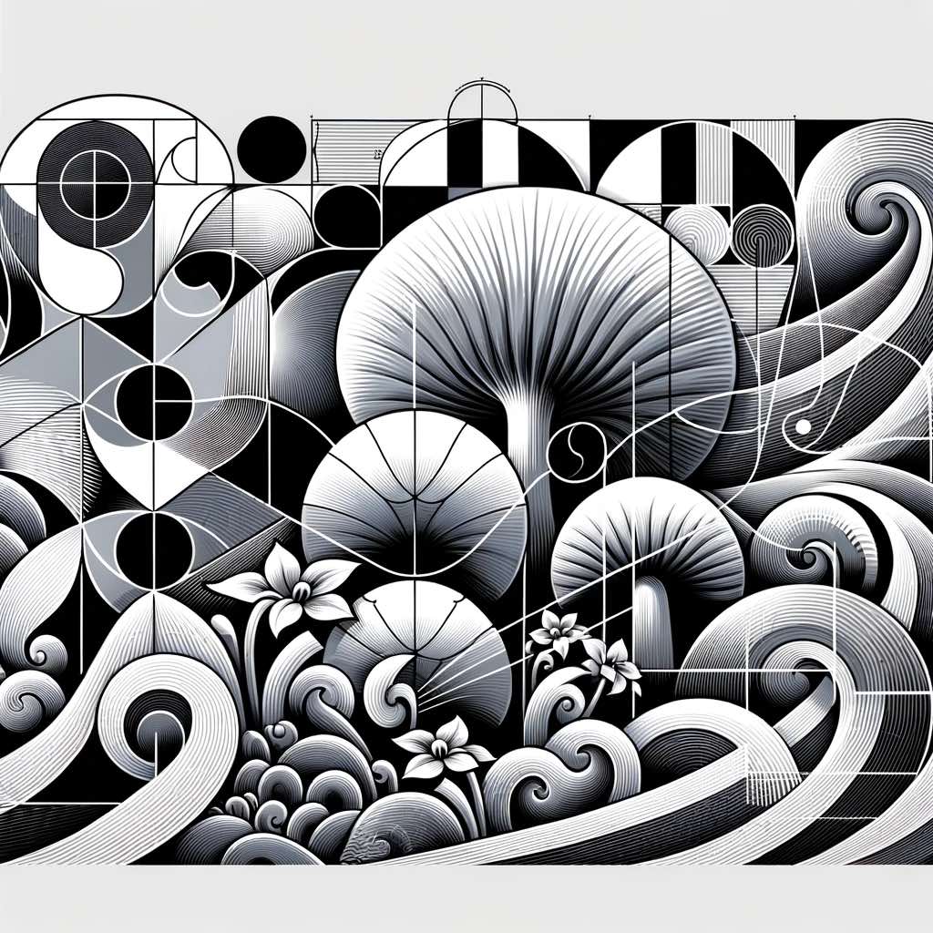Svampe i fibonacci-mønster