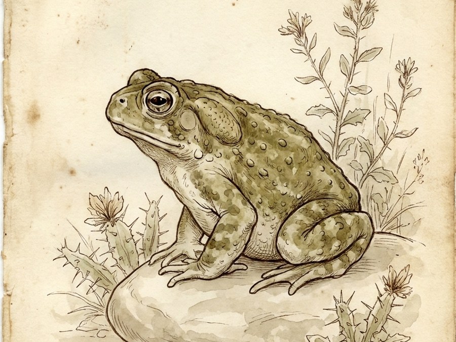 Bufo Alvarius — Sonora-ørkentudse, botanisk plade